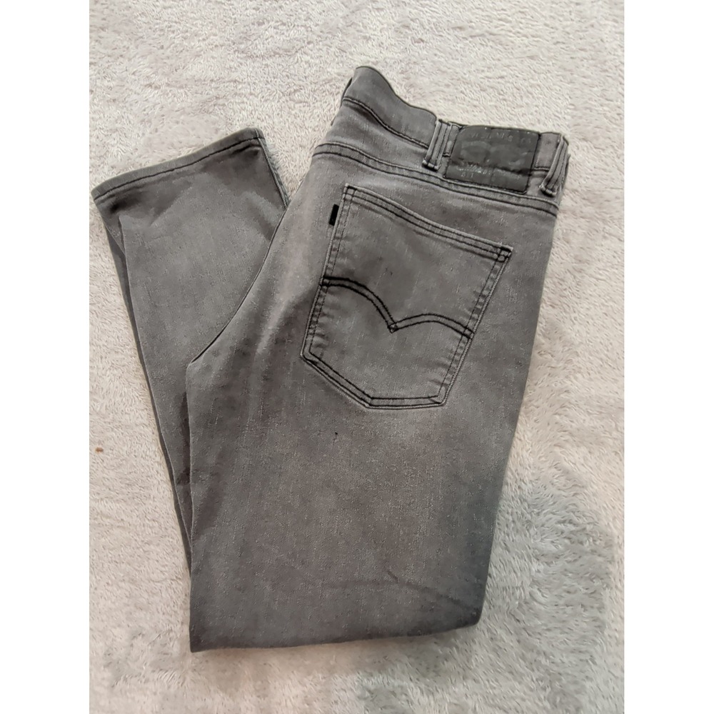 Levi's 511 Slim Fit Jeans Mens 38x30 Grey Denim Pants 04511-2358